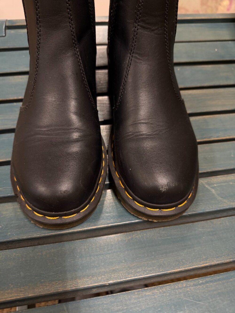 Doc Martens Black Leather Chelsea Boots - Picture 3 of 5